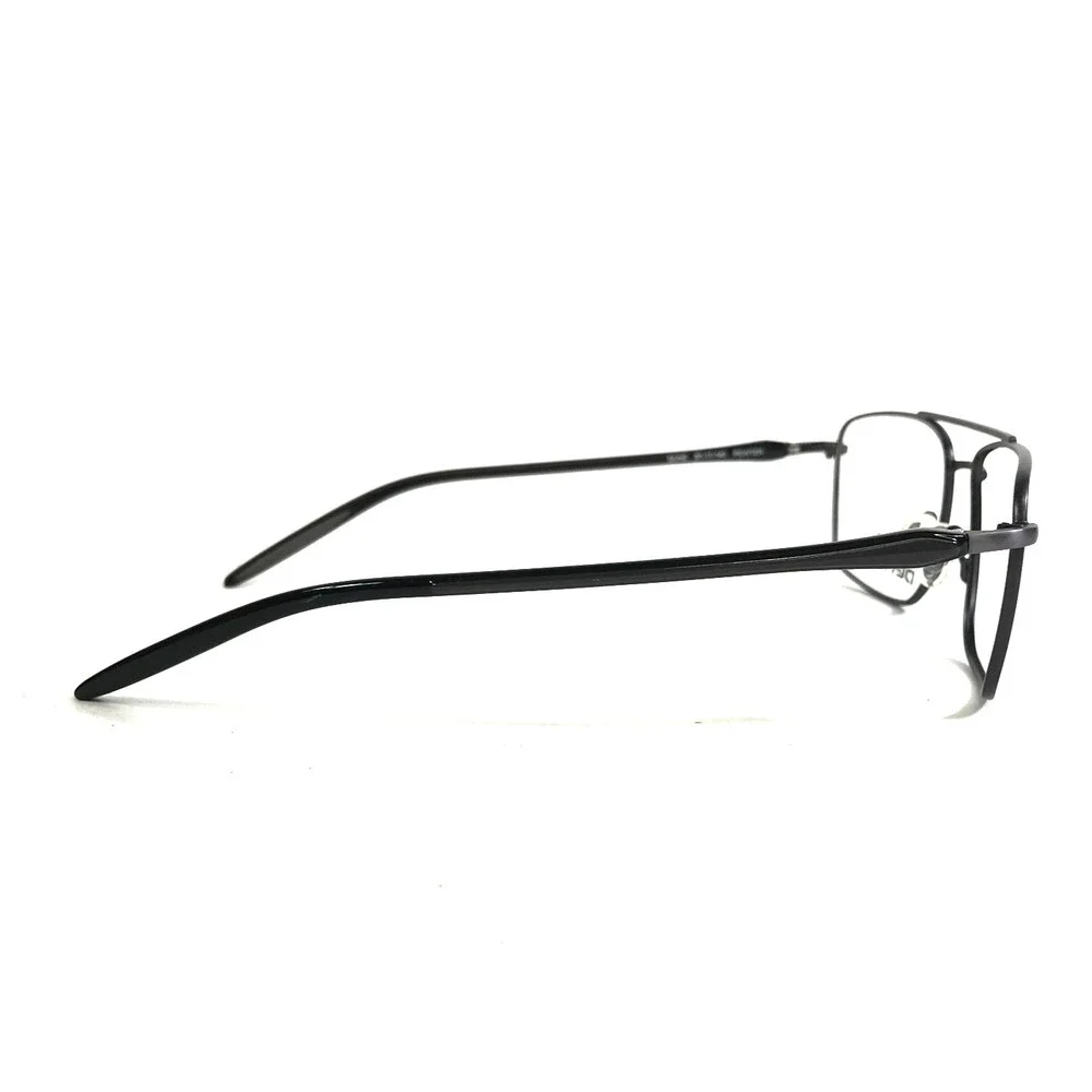 Denali Eyeglasses Frames DUNE PEWTER Gray Black Pilot Wire Rim 57-17-140